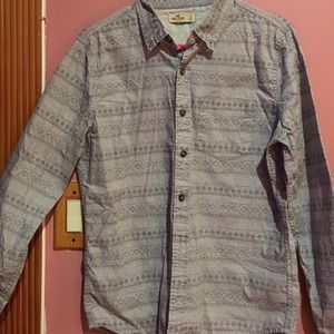 Aztec Pattern Button Up Shirt